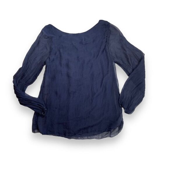Cosmo Italian Silk Babydoll Top Sz M - Picture 6 of 12